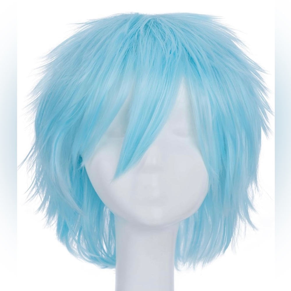 S-noilite Unisex Light Blue Costume Wig